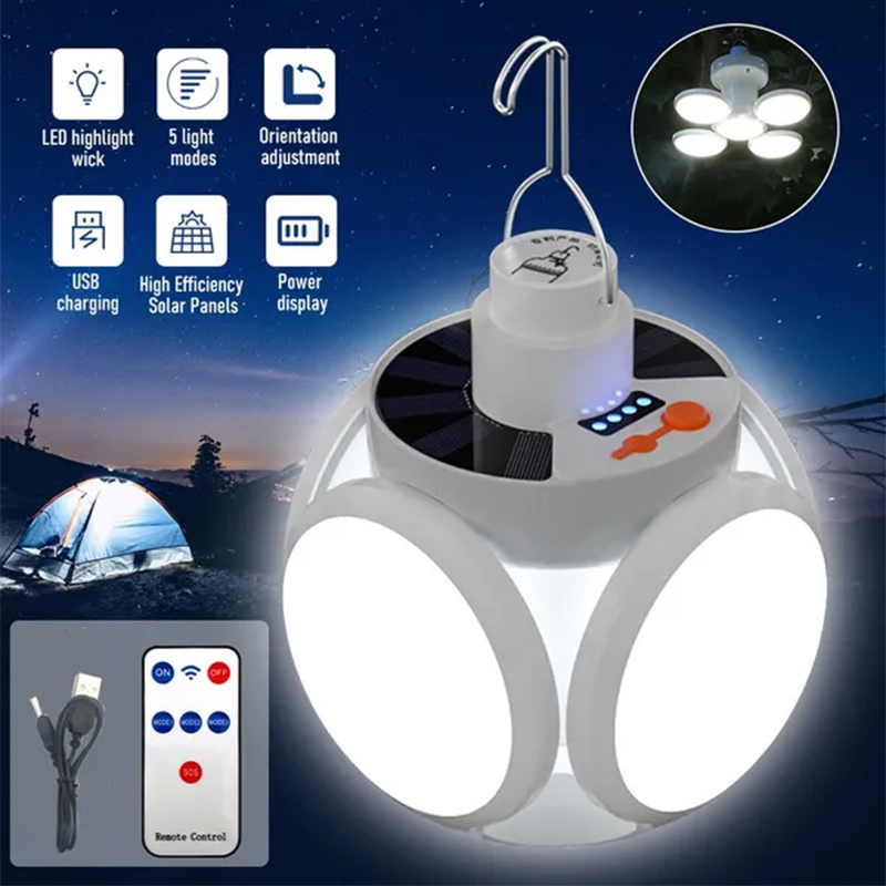 Power Outage Light - Solar Outdoor Folding Light Portable USB