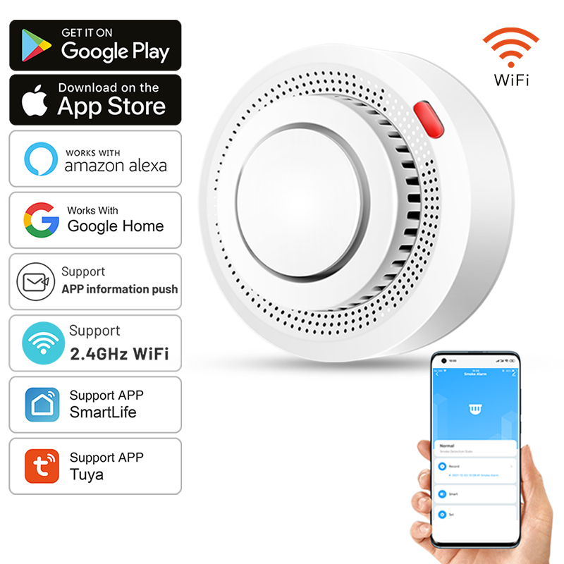 Tuya Smart WiFi Smoke Sensor F - Smoke Detector Interconnected recensie en prijs