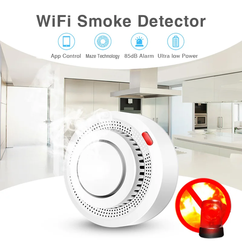 Tuya Smart WiFi Smoke Sensor F - Smoke Detector Interconnected recensie en prijs