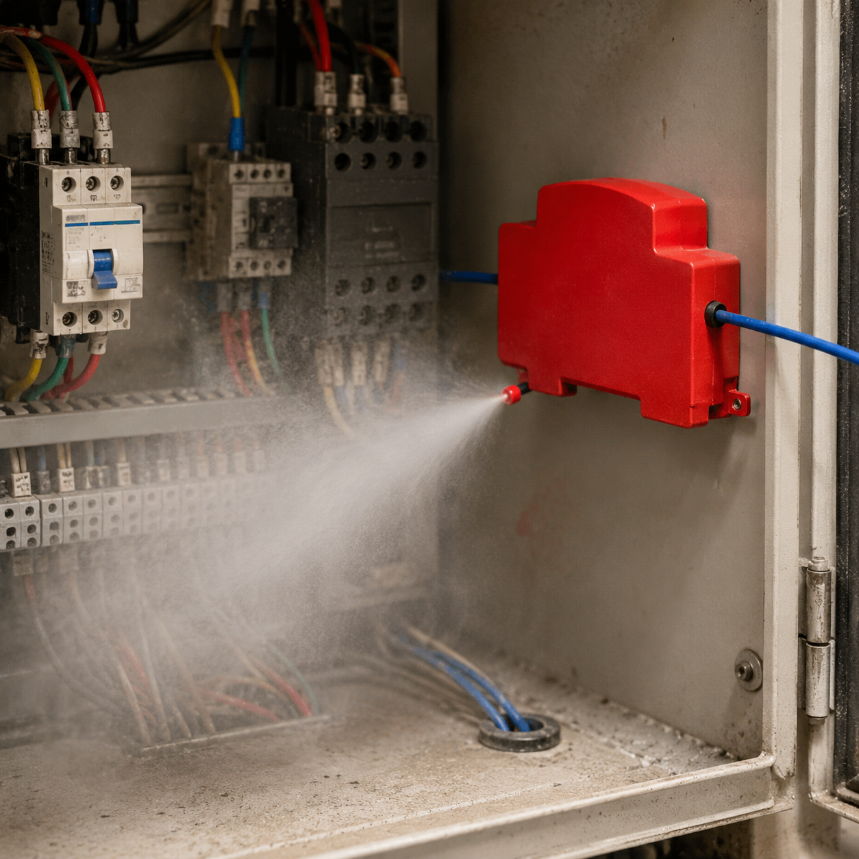 Dual-Line Design Flame Retarda - Fire Extinguisher Small recensie en prijs