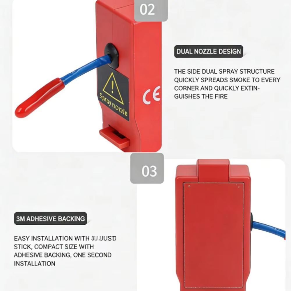Dual-Line Design Flame Retarda - Fire Extinguisher Small recensie en prijs