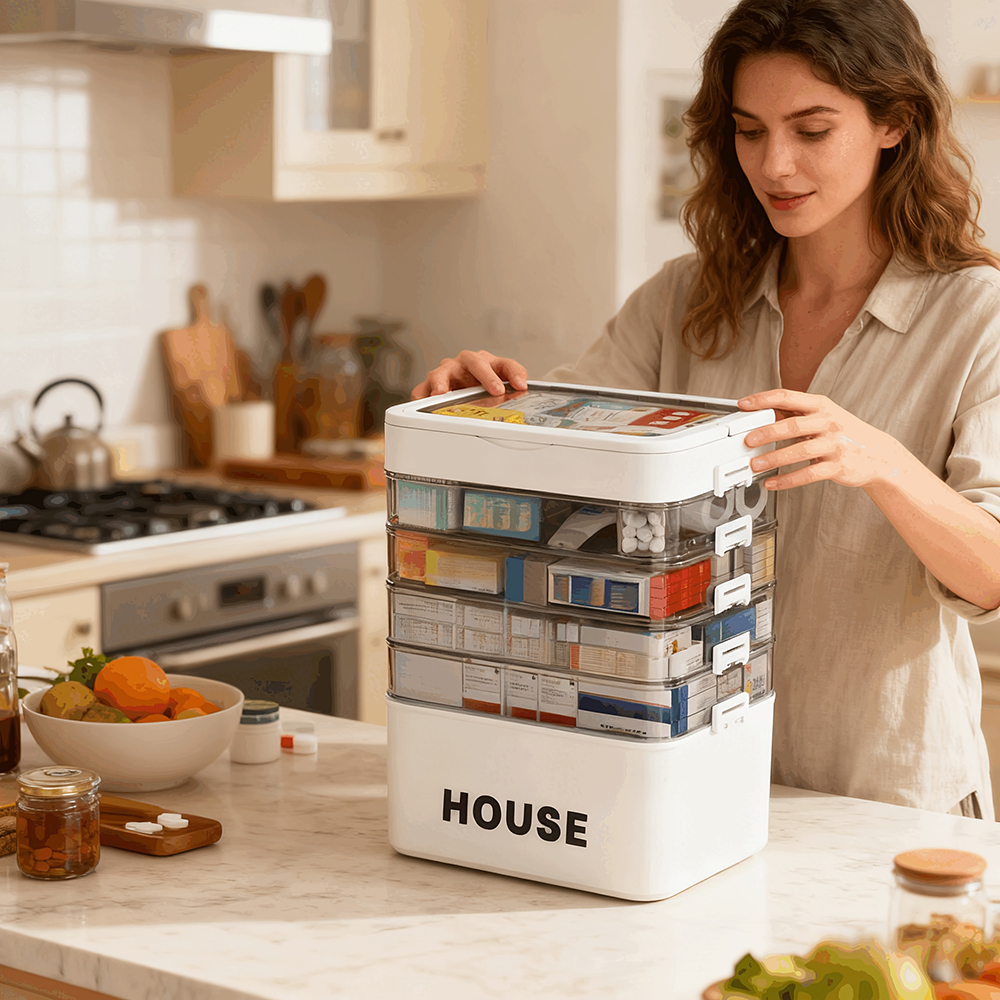Large Capacity Multi Layer Tra - Medicine Cabinet Lock recensie en prijs
