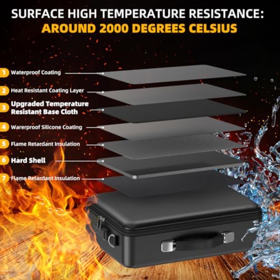 Fireproof Document Box with Lo - Fire Safe Document recensie en prijs