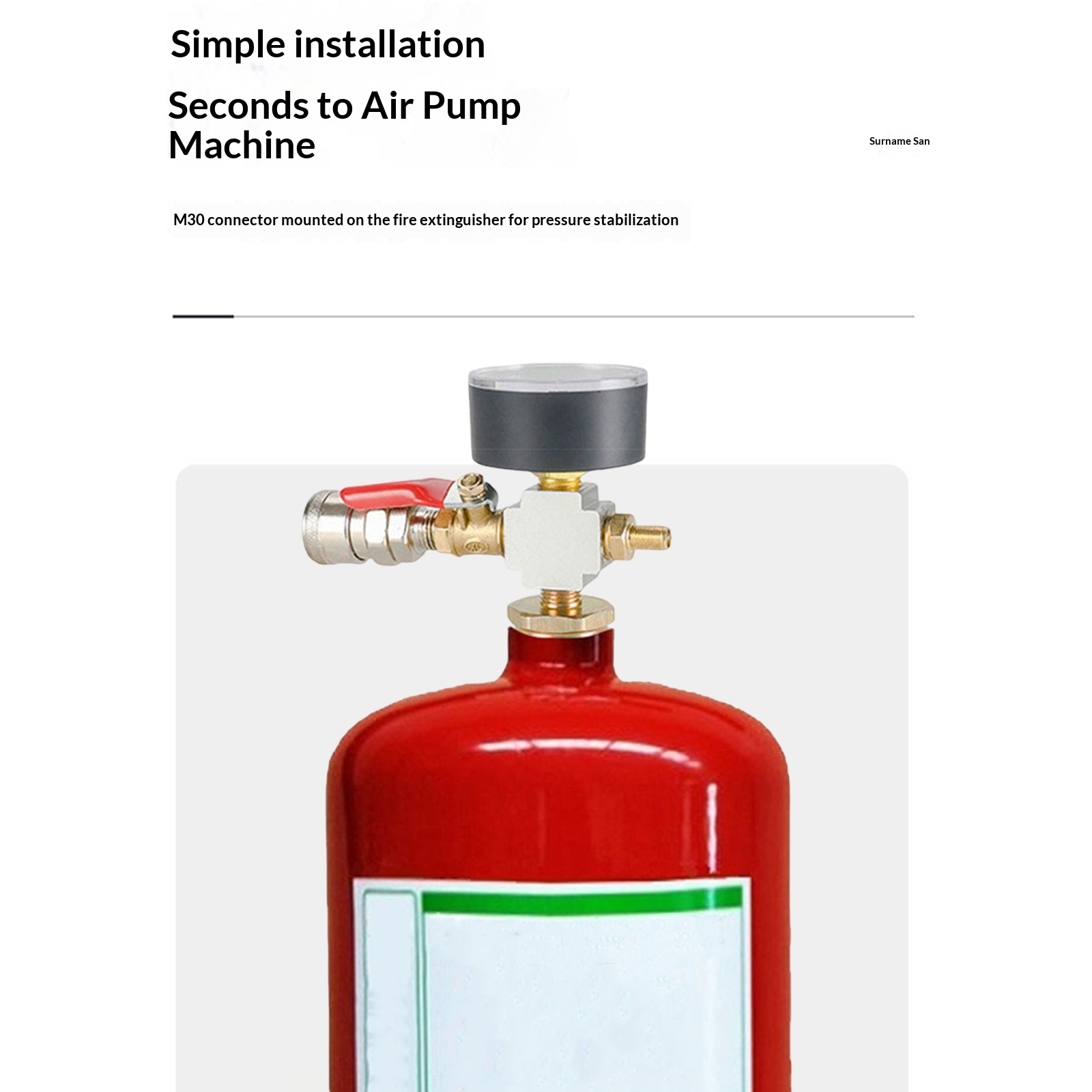Small Air Tank Pressures Adapt - Fire Extinguisher Small recensie en prijs