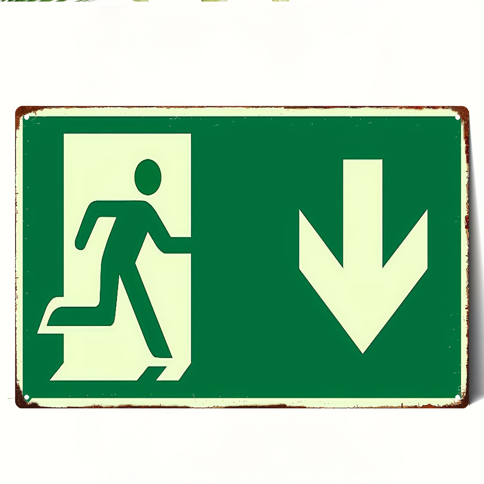 2D Vintage Metal Iron Sign | P - Emergency Exit Sign recensie en prijs