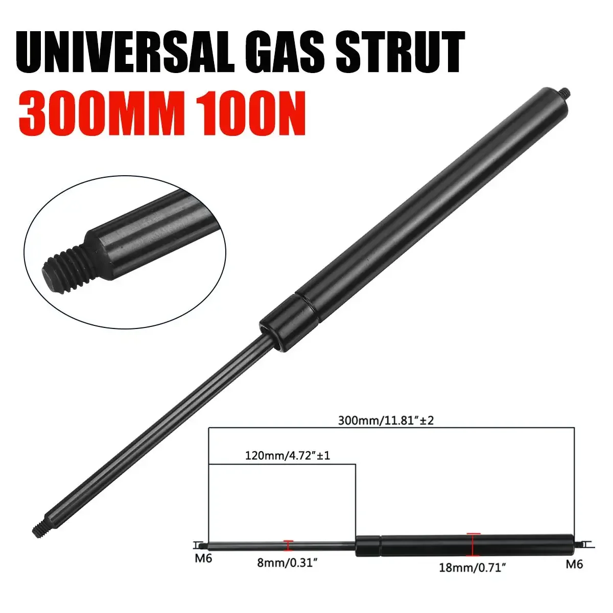 2pcs 200-500mm 100N 8mm Car Ga - Window Lock Bar recensie en prijs