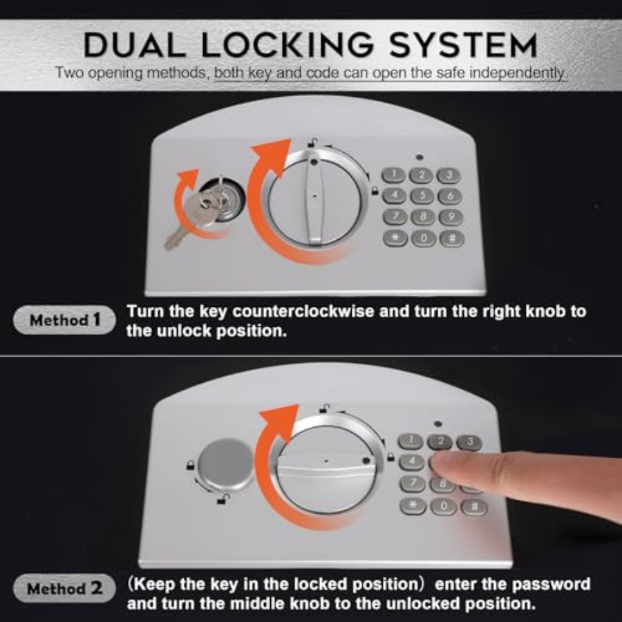 Portable Metal Safe Box with D - Fire Safe Document recensie en prijs