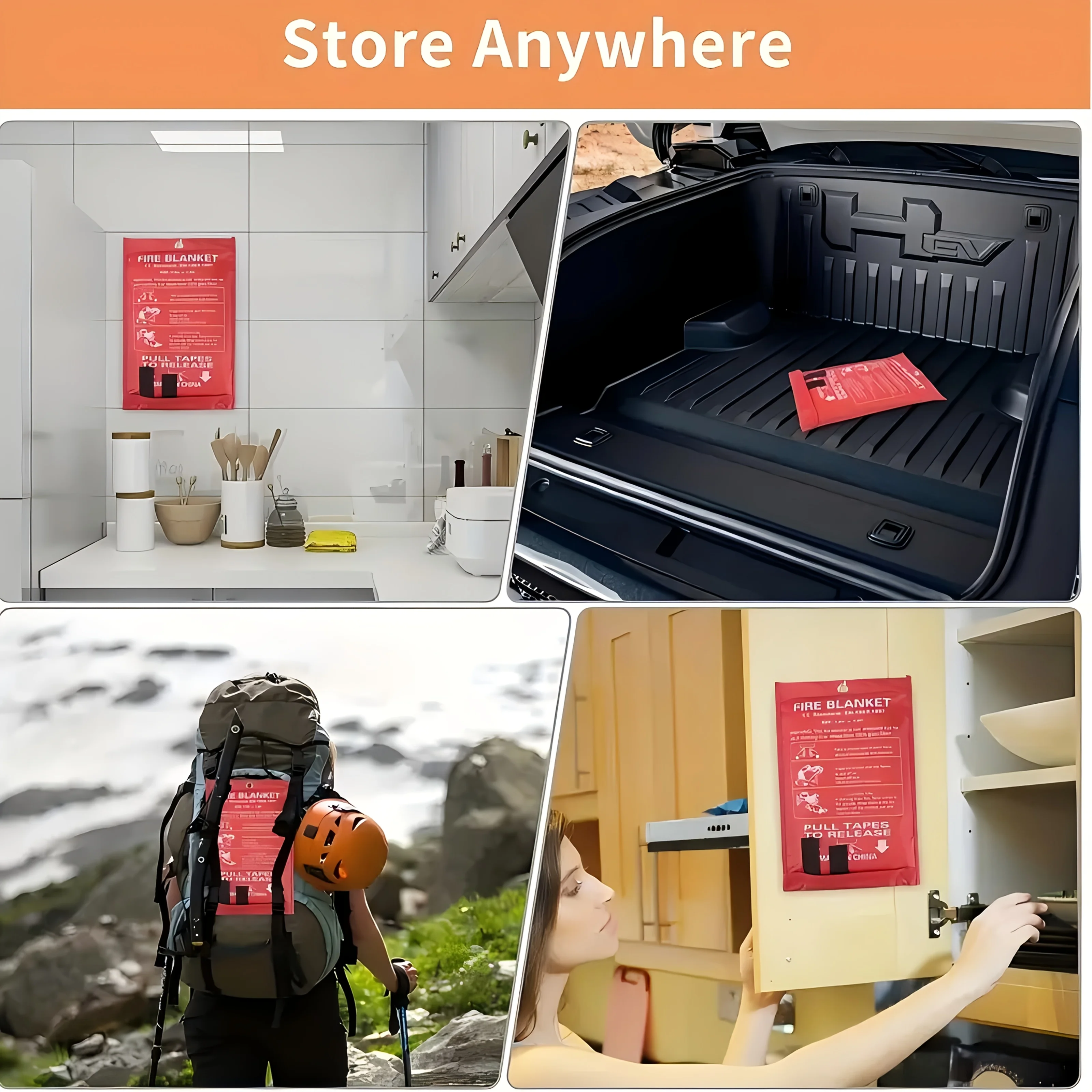 Fiberglass Fire Blanket Emerge - Fire Blanket Kitchen recensie en prijs