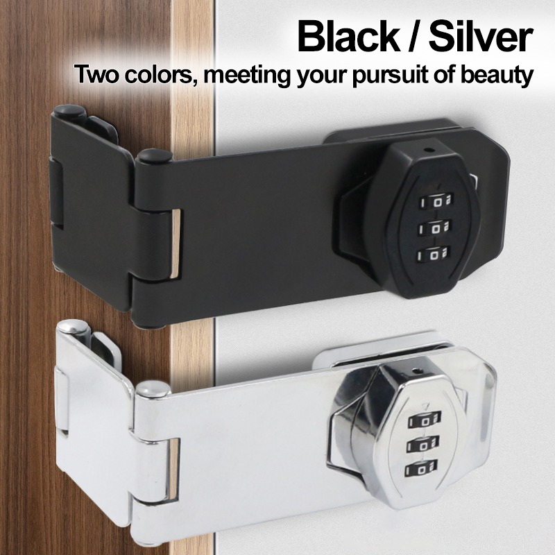 Black/Silver Zinc Alloy 3-digi - Medicine Cabinet Lock recensie en prijs
