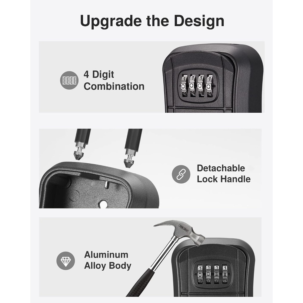 Key Lock Box, Portable Combina - Lockbox Key Secure recensie en prijs