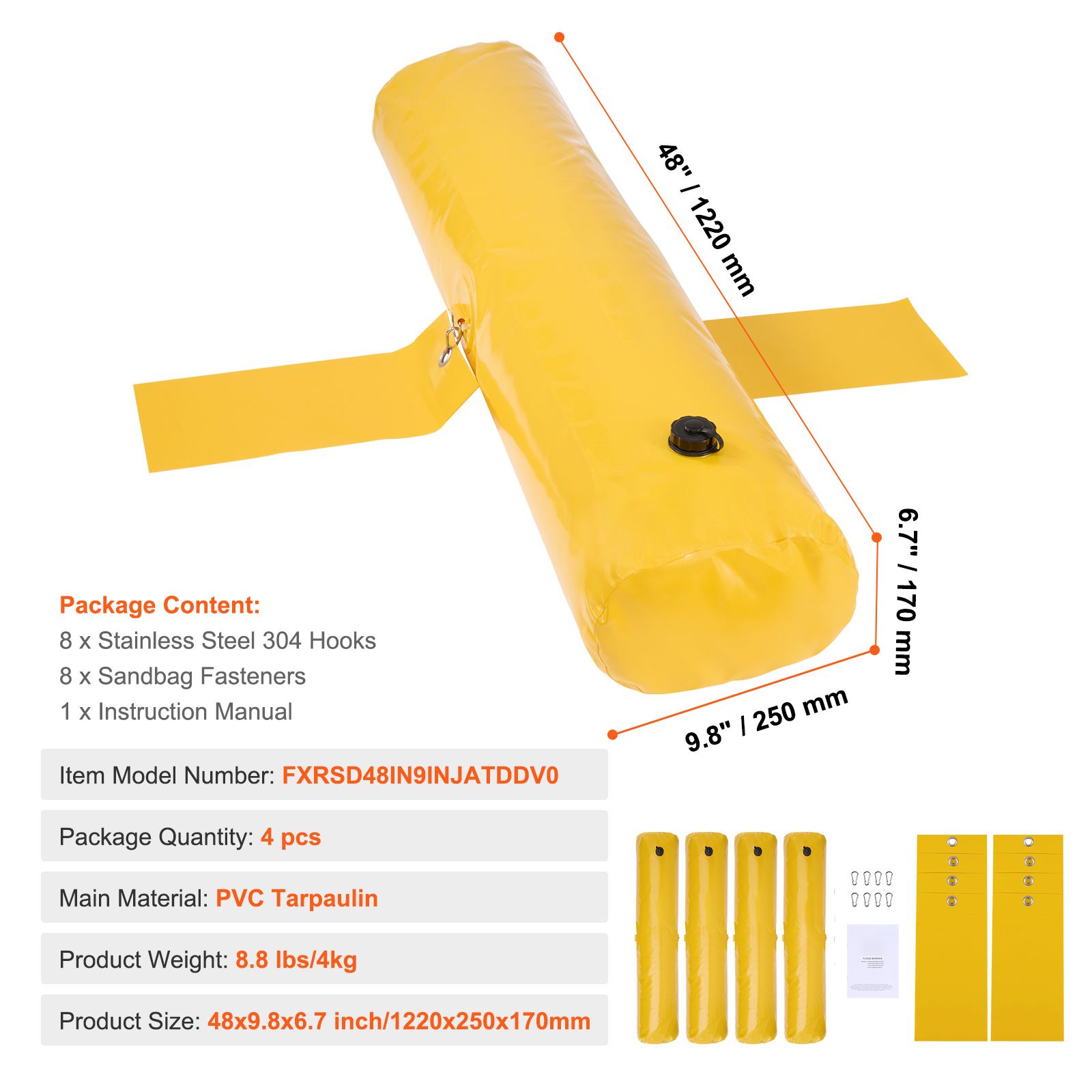 Flood Barriers, Sandbag Altern - Flood Barrier Bag recensie en prijs
