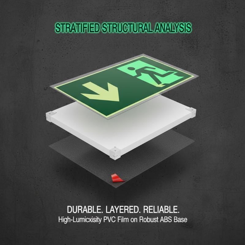 1 Sheet Glow-In-The-Dark Safet - Emergency Exit Sign recensie en prijs