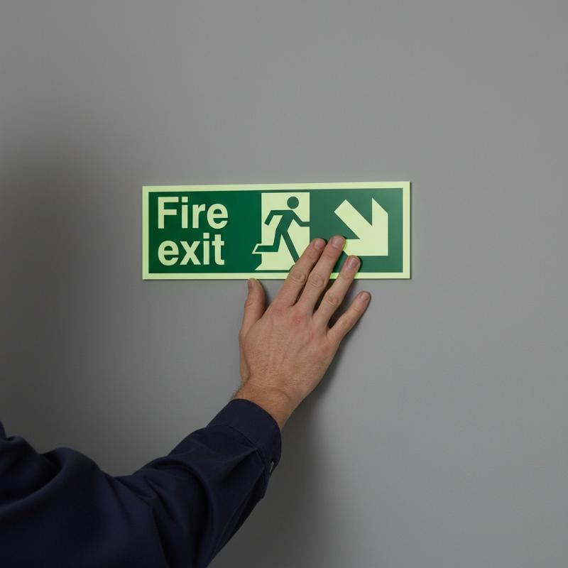 1 Sheet Glow-In-The-Dark Safet - Emergency Exit Sign recensie en prijs