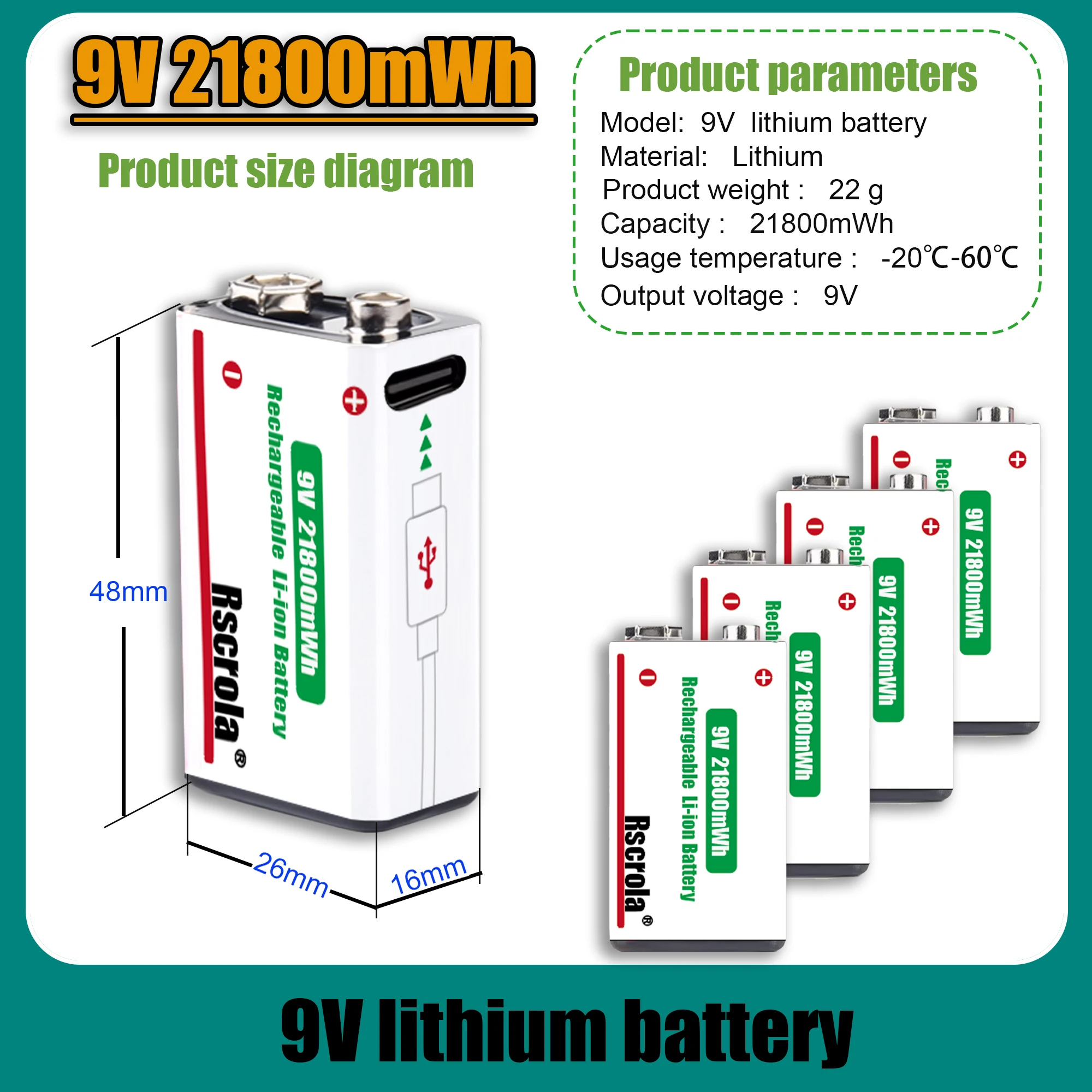 9V Lithium ion Rechargeable Ba - Smoke Detector Interconnected recensie en prijs
