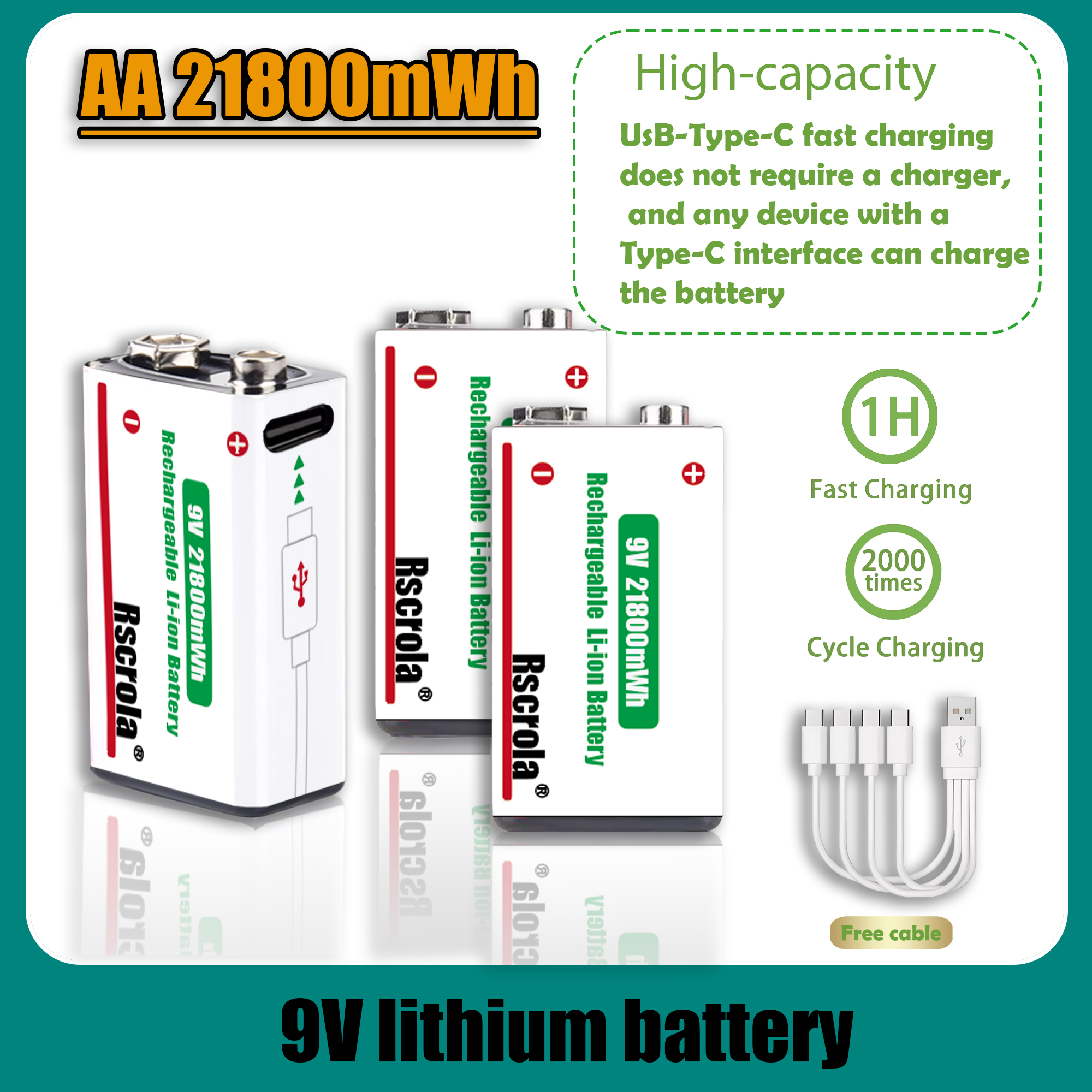 9V Lithium ion Rechargeable Ba - Smoke Detector Interconnected recensie en prijs