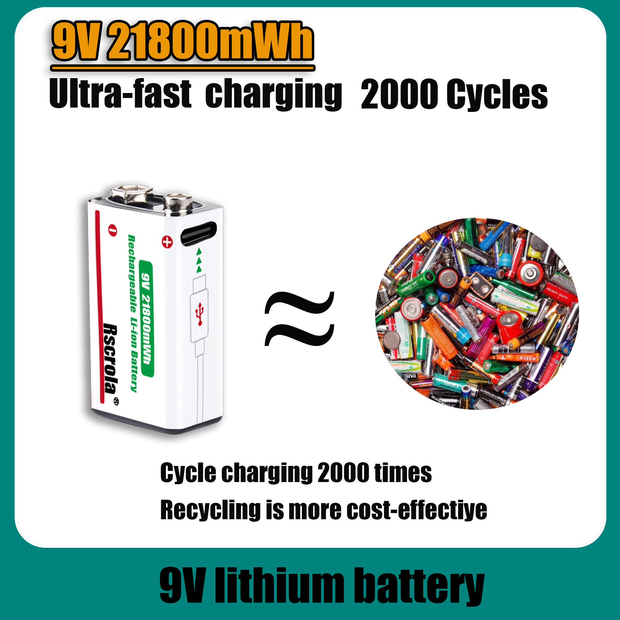 9V Lithium ion Rechargeable Ba - Smoke Detector Interconnected recensie en prijs