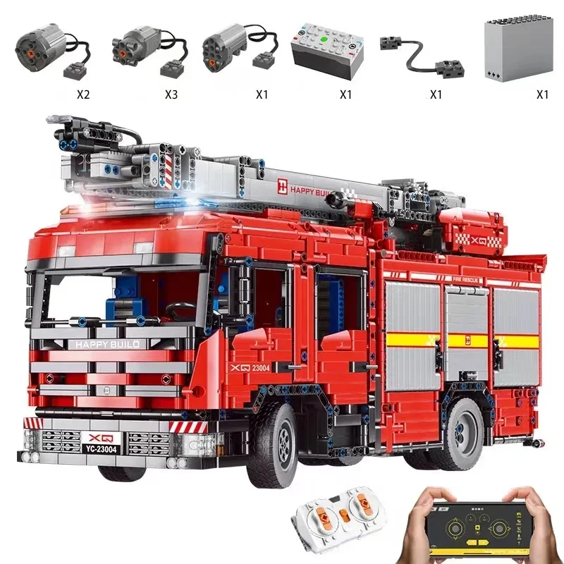 YC-23004 5133Pcs APP Car Model - Fire Escape Ladder recensie en prijs
