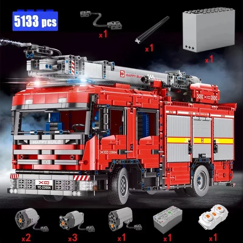 YC-23004 5133Pcs APP Car Model - Fire Escape Ladder recensie en prijs