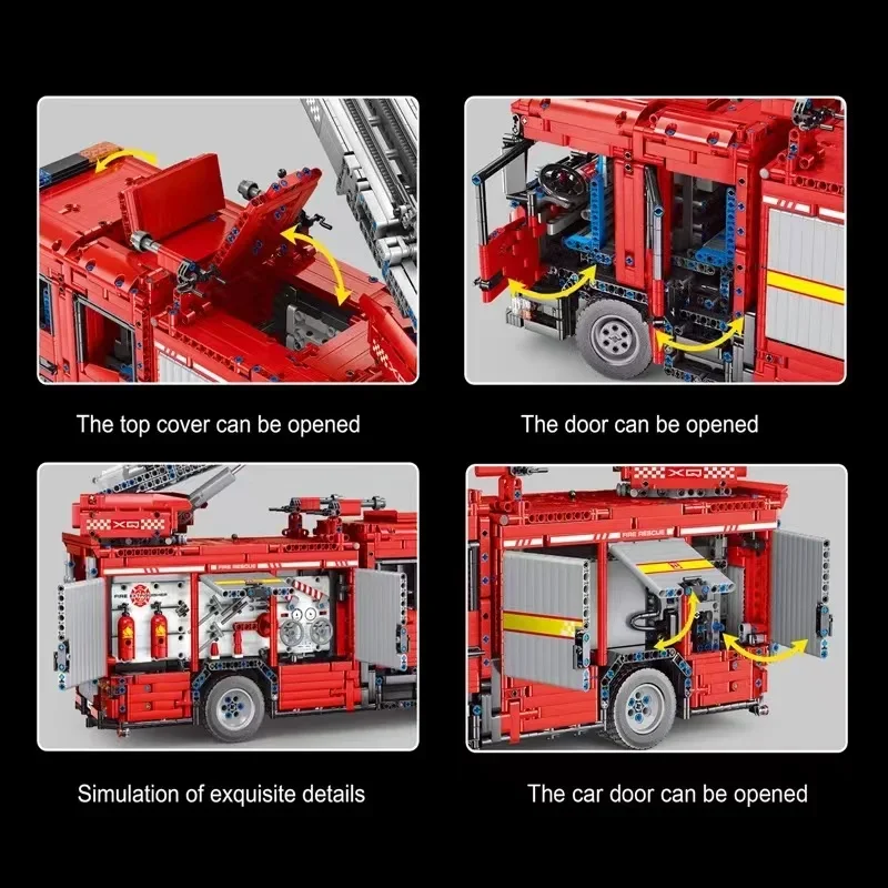 YC-23004 5133Pcs APP Car Model - Fire Escape Ladder recensie en prijs